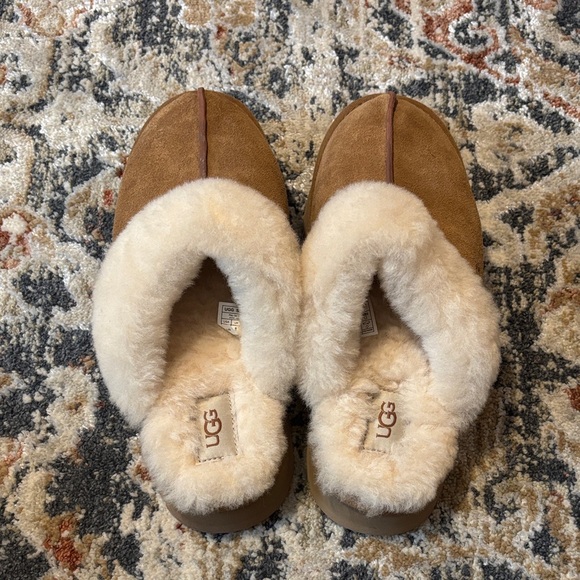 Shoes - Brand New! UGG Brown and Cream Slippers